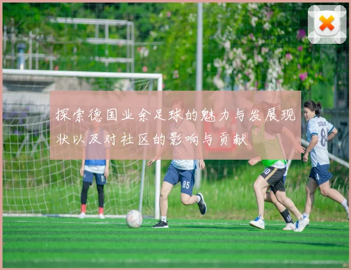 探索德国业余足球的魅力与发展现状以及对社区的影响与贡献